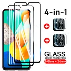 4 в 1 для Samsung Galaxy M32 стеклянная пленка для телефона HD закаленное стекло Защита для экрана M42 M62 M02S M31 M51 M21 M12 стекло для объектива камеры