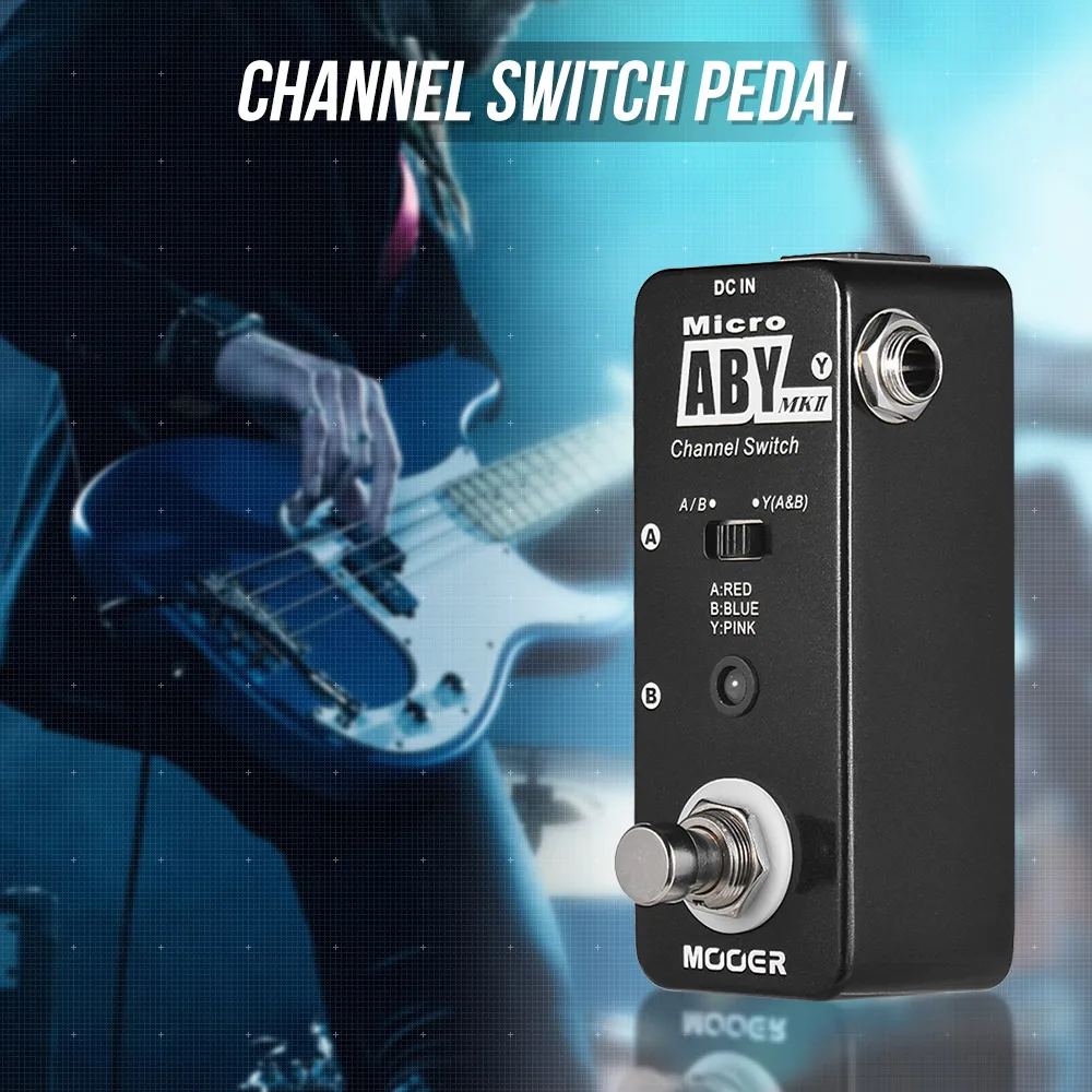 

MOOER ABY MKII Channel Switch Guitar Effect Pedal True Bypass Full Metal Shell Guitar accessories & parts hot sale