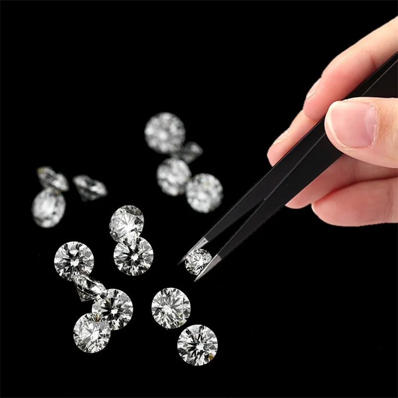 6Pcs Anti-static Stainless Steel Tweezers For Picking Up Gems Maintenance Tools Industrial Precision Curved Straight | Инструменты