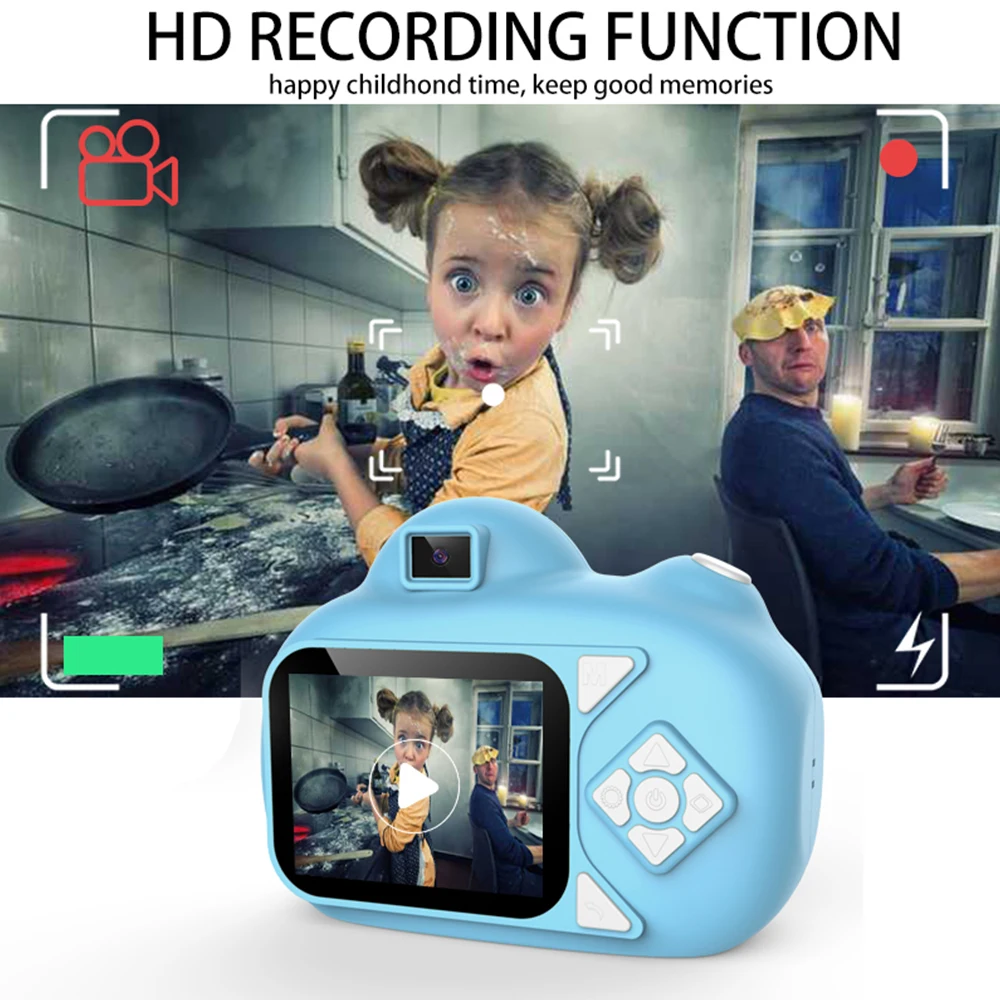 Детская камера с милым мультяшным рисунком вспышка 20 МП HD мини цифровая детские