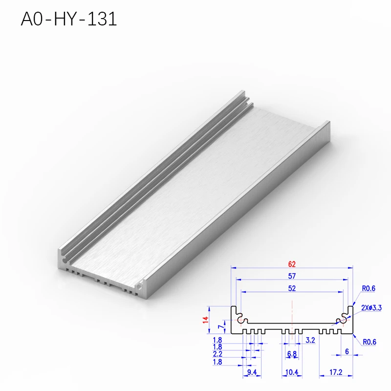 

China Factory Customized Cutting 6061 Aluminium Extrusion Profile Audio Amplifier Enclosure Aluminum Panel Electronic Device Box