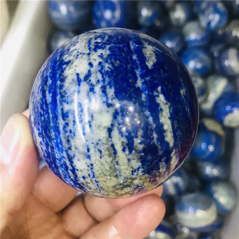 50 мм натуральный голубой ляпис LAZULI CRYSTAL Сферический шар|Камни| |
