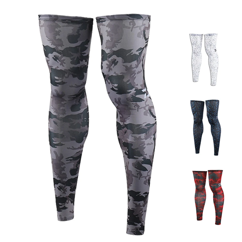 Удобные камуфляжные леггинсы DAIWA из ледяного шелка с защитой от УФ лучей|Одежда
