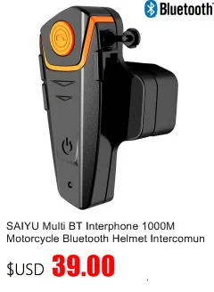 Vnetphone V6 1200 м Мотоциклетный Bluetooth шлем домофон полный дуплекс для 6 гонщиков BT беспроводной motocicleta переговорные гарнитуры