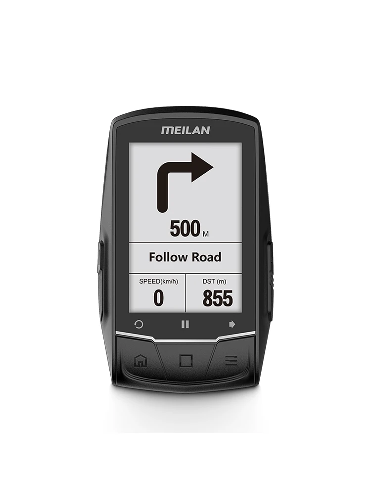 meilan m1 bike gps bicycle computer gps navigation ble4 0 speedometer connect with cadencehr monitorpower meter not include free global shipping