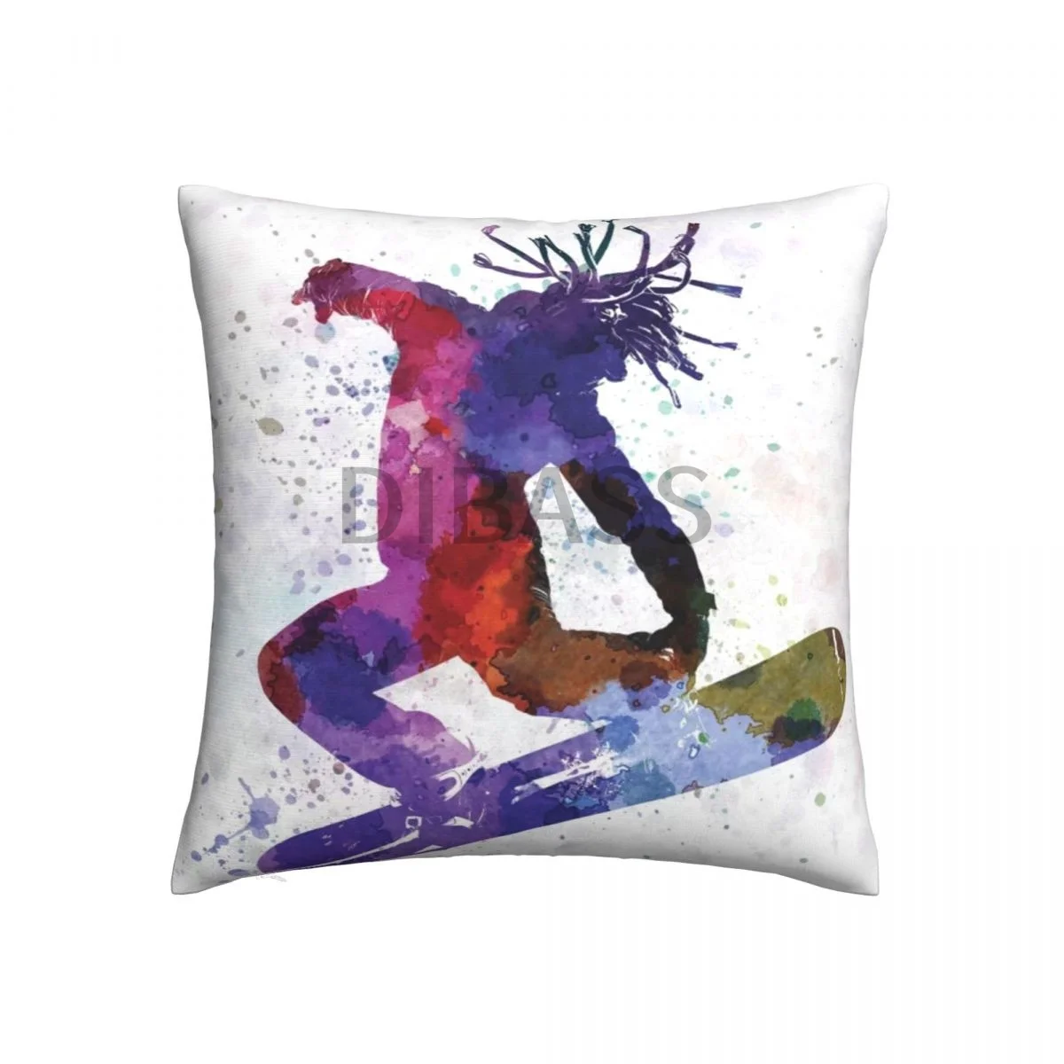 

Young Snowboarder - Floor Pillow Throw Pillows for sofa