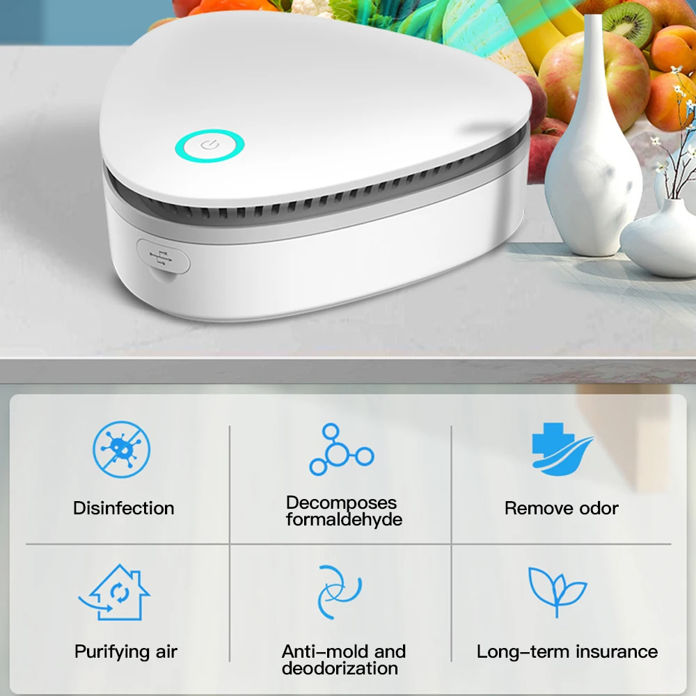 Портативный генератор озона дезодорирующий очиститель воздуха перезаряжаемый