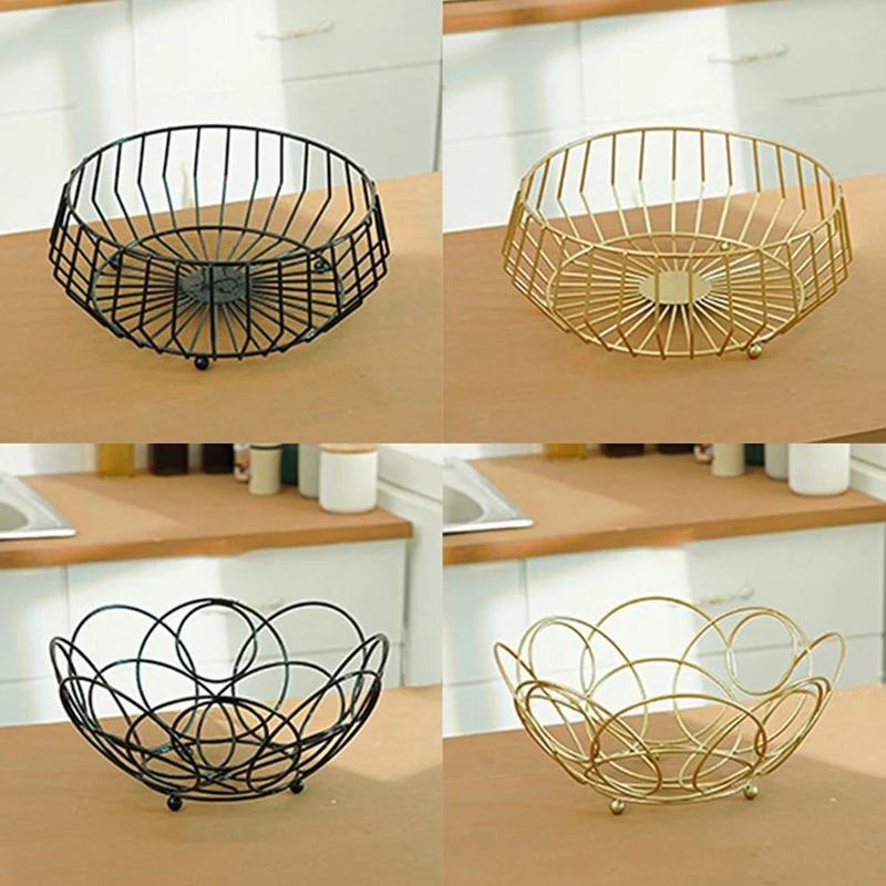 

Fruit Basket Countertop Storage Bowl for Snacks Fruit Kitchen Display Decorative Dish
