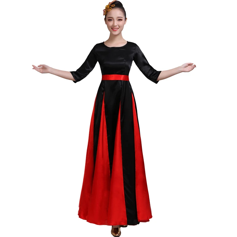 Хор платье для выступлений женское длинное хор сценическое хора пожилых