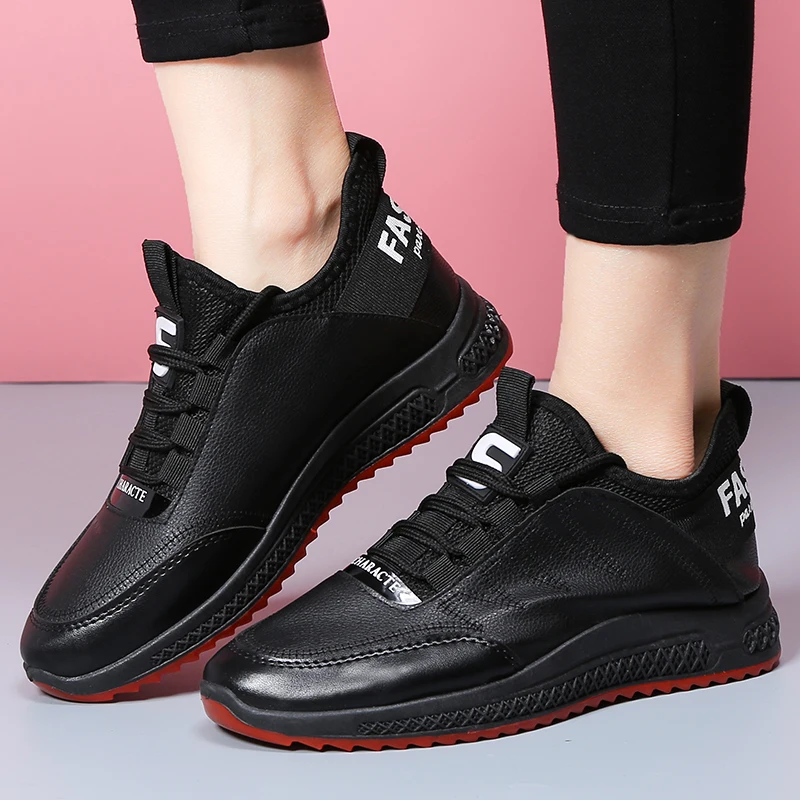

2020 New Women's Casual Shoes Fashion superfine fiber Walking Shoes Thick Bottom Sneakers Vulcanized Shoes Woman Tenis Feminino