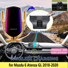 Автомобильный держатель Мобильный телефон для Mazda 6 Atenza Mazda6 GL 2018 2019 2020, Беспроводная зарядка, телефонный кронштейн, аксессуары для iPhone