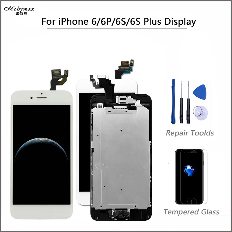 Оригинальный ЖК экран Mobymax для iPhone 6 6s 6p Plus полный комплект сменный с домашней
