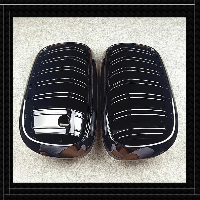 1 пара высокое качество двойная линия передняя решетка воздухозаборника с ночным