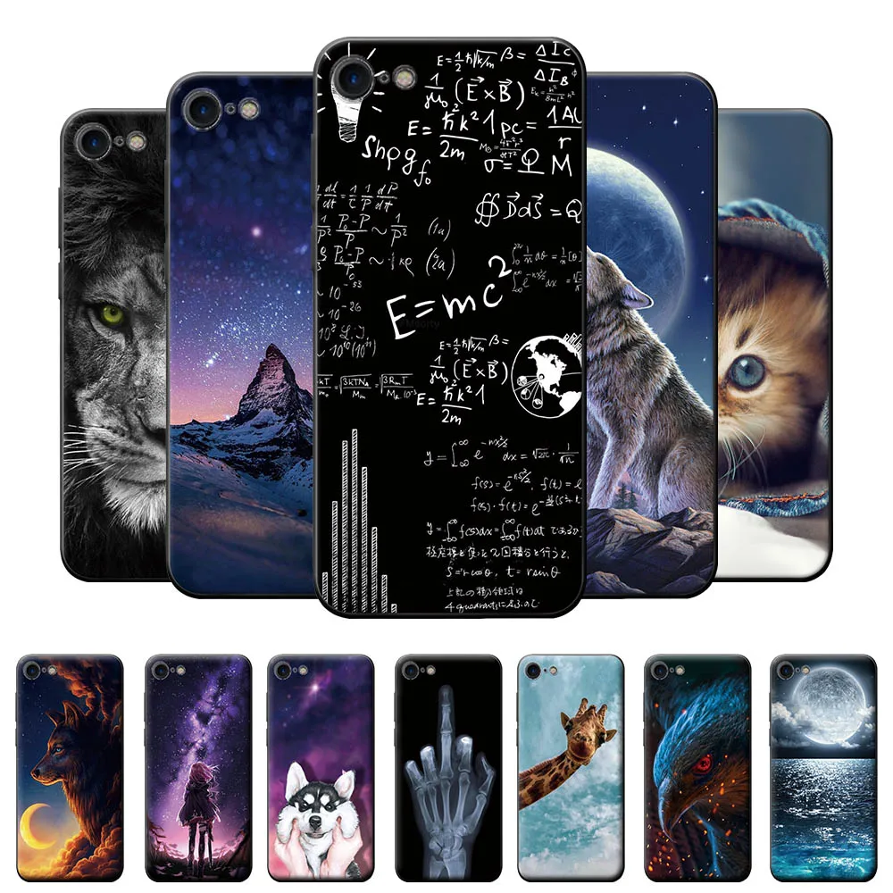 Чехол для iPhone 6 Plus чехол телефона С Рисунком Тигра 6S мягкая задняя крышка