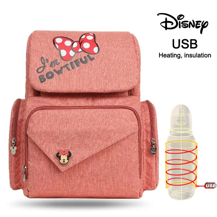 32 Disney Mommy Пеленки сумки мать большой емкости путешествия рюкзак для подгузников анти-потеря молнии ребенка кормящих Дисней сумки дропшиппинг - Цвет: 32