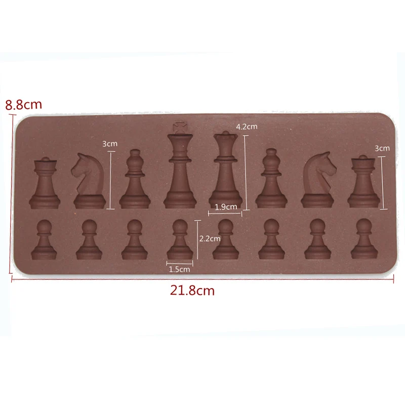 16 полости Международная Шахматная форма для шоколада кубика льда сахарного мыла