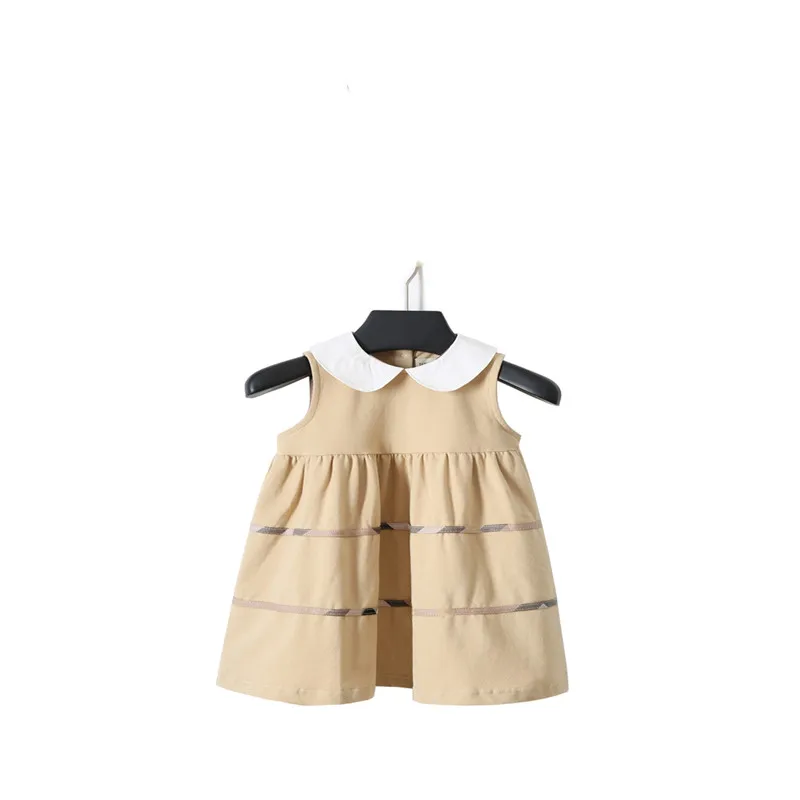 

Fashion Lapel Girls Dress Summer New Baby Girl Female Baby Cotton Party Dress Baby Clothes Princess Dresses Girl Bebe