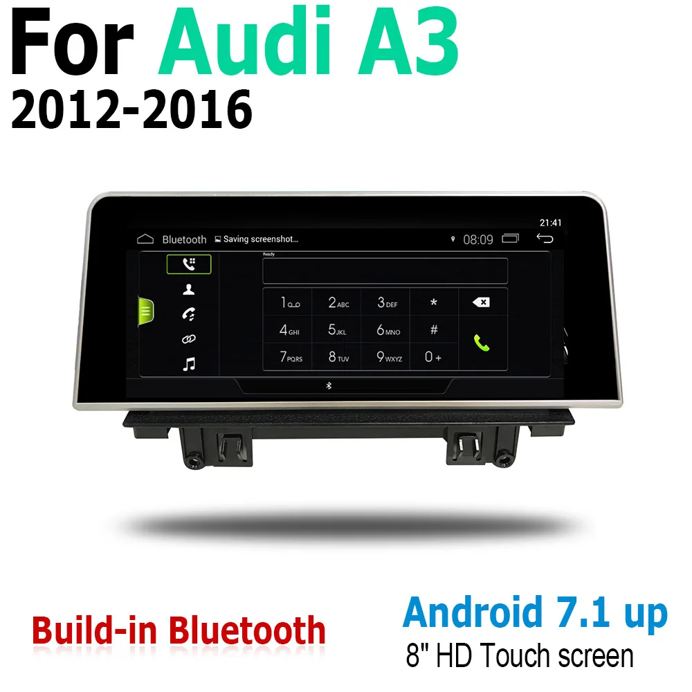 Android экран для Audi A3 8 в 2012 ~ 2016 ММИ дюймов сенсорный дисплей зеркальный блок