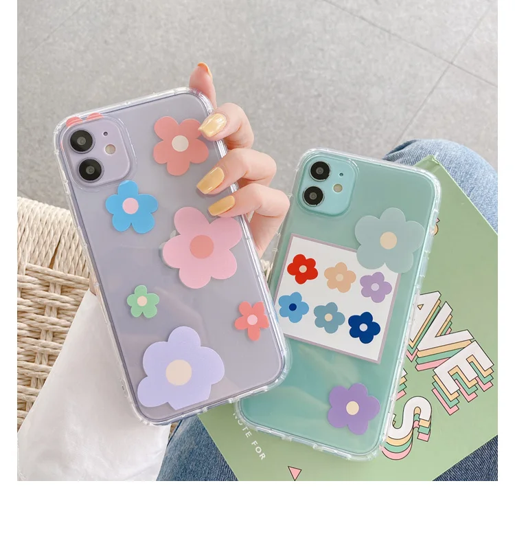 Чехол GlamPhone из ТПУ с цветочным оформлением чехол для iPhoneSE 2 11Pro/Max X XS Max XR мягкий