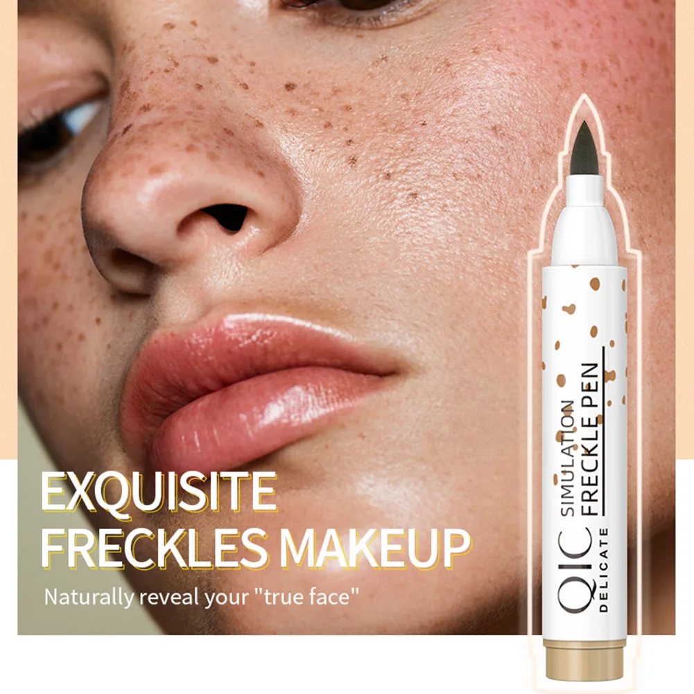 

Natural Lifelike Freckle Pen Concealer Dot Spot Pen Waterproof Long Last Easy Convenient Face Concealer Makeup Light/Dark Brown