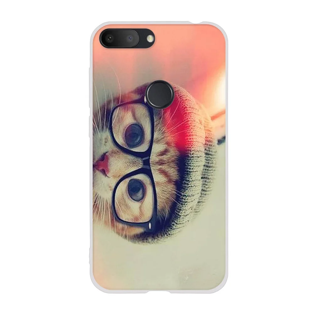 Soft TPU Case For Alcatel 1S 2019 5.5-inch Fashionable Cute Cats Pattern Silicone Cover Colorful Painted Bag for | Мобильные