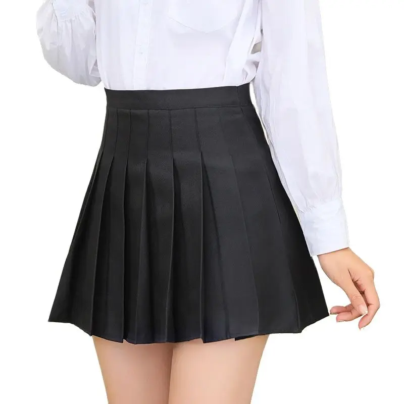 

Pleated Skirt For Female Students 2021 Summer New TikTok Dance Plaid A- line Korean Style High Waist Short Skirt Halloween