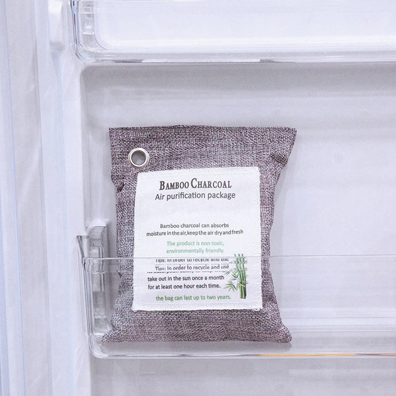 Мешки с активированным бамбуковым углем для удаления запаха 200gx4 мешки очистки