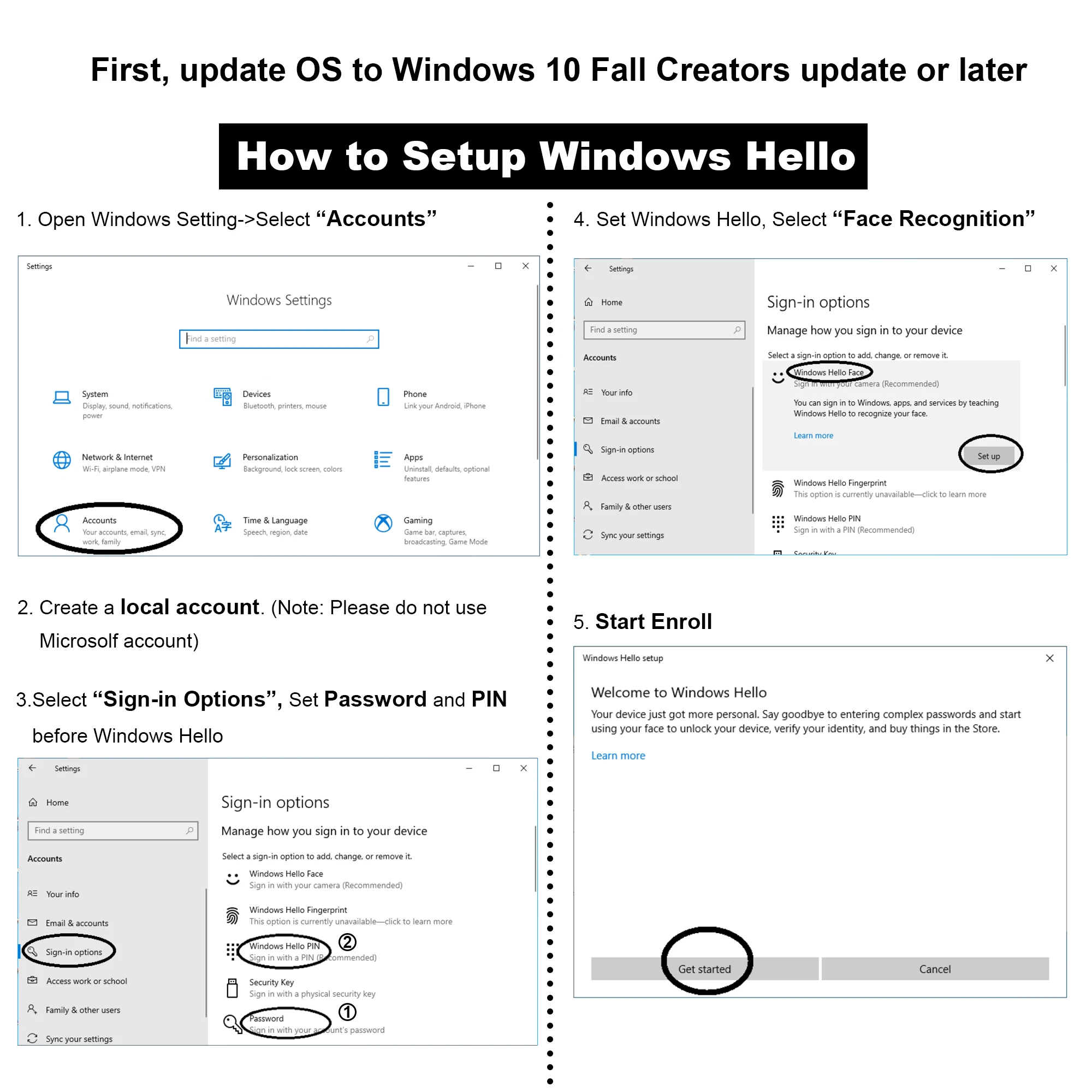 Веб камера с Windows Hello инфракрасная распознаванием лиц 1080P HD видеозвонки