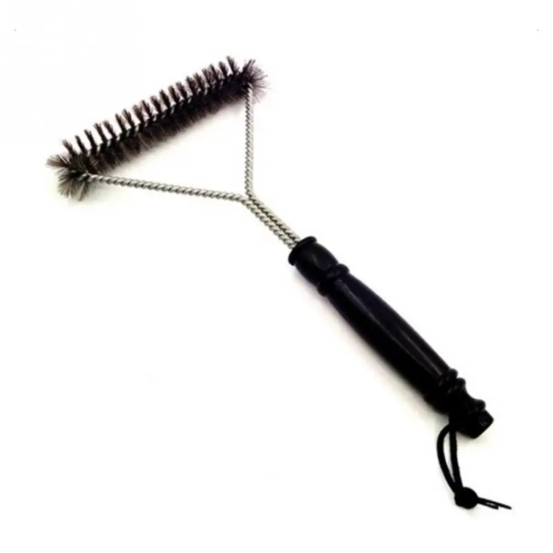 

12 Inch Barbecue Grill BBQ Brush Stainless Steel Wire Bristle Cleaning Brushes With Handle Cooking Tool Supplies