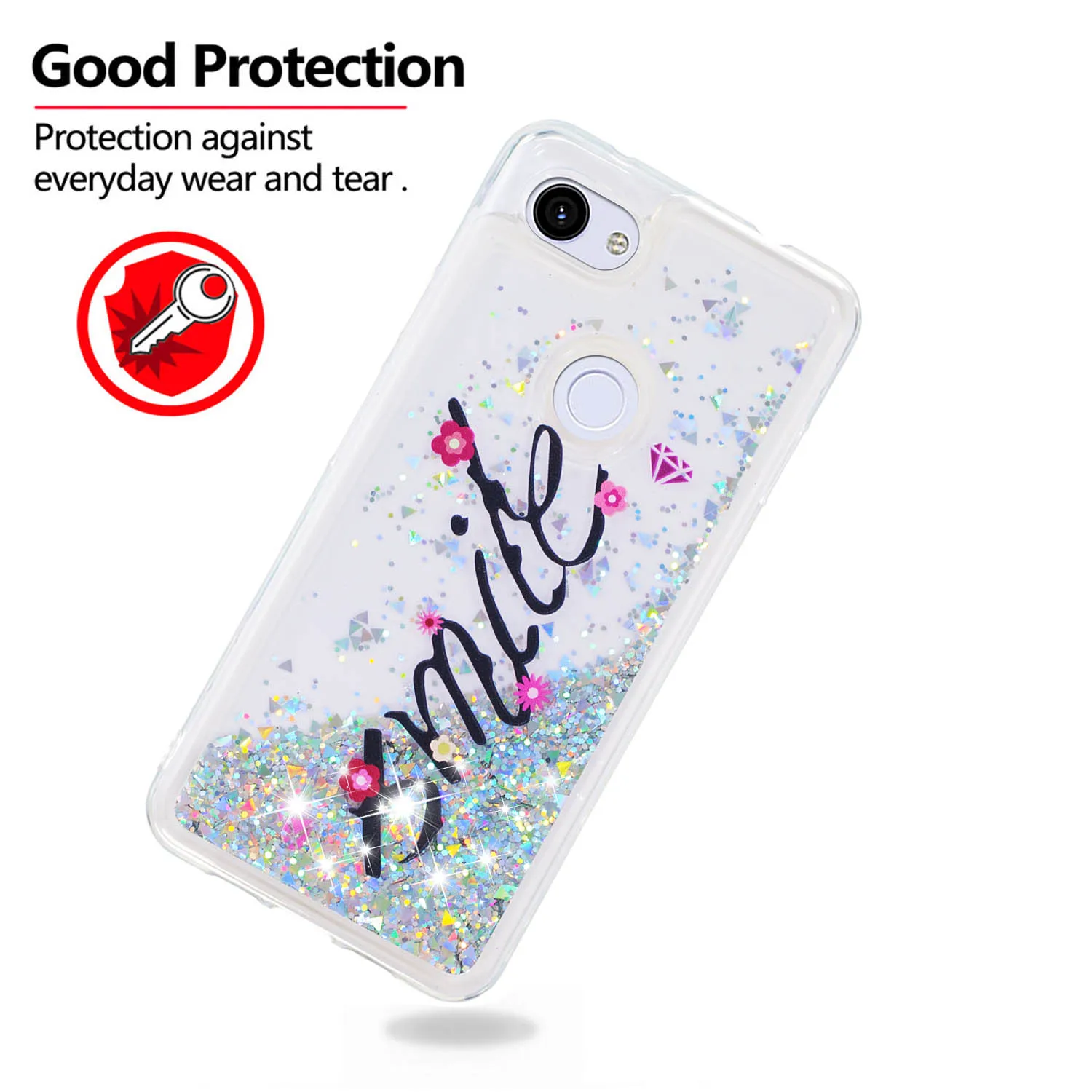 Luxury Phone Cases For Google Pixel 3a Case XL Liquid Quicksand Glitter Bling Paint Soft TPU Back Cover Coque Gift |