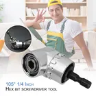 1 шт. отвертка с шестигранным хвостовиком 105 градусов регулируемая Магнитная насадка 14 удлинитель с шестигранным хвостовиком патрон-адаптер