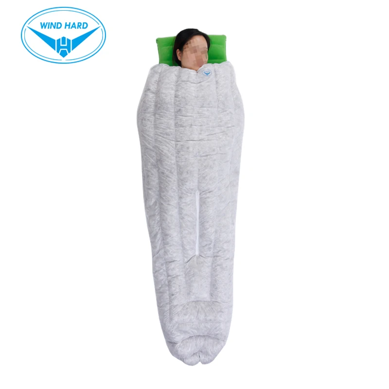Спальный мешок AEGISMAX крошечный ультралегкий конверт серого гусиного пуха для