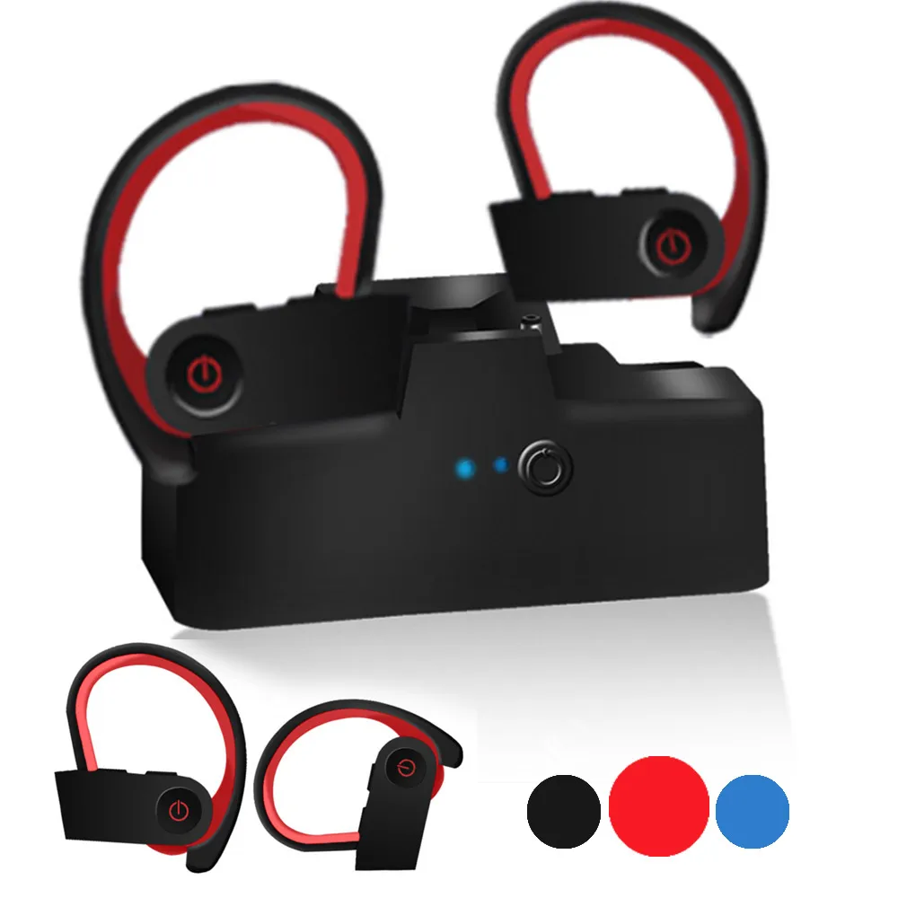 Bluetooth 5 0 наушники с шумоподавлением HiFi стерео Беспроводные спортивные крючком