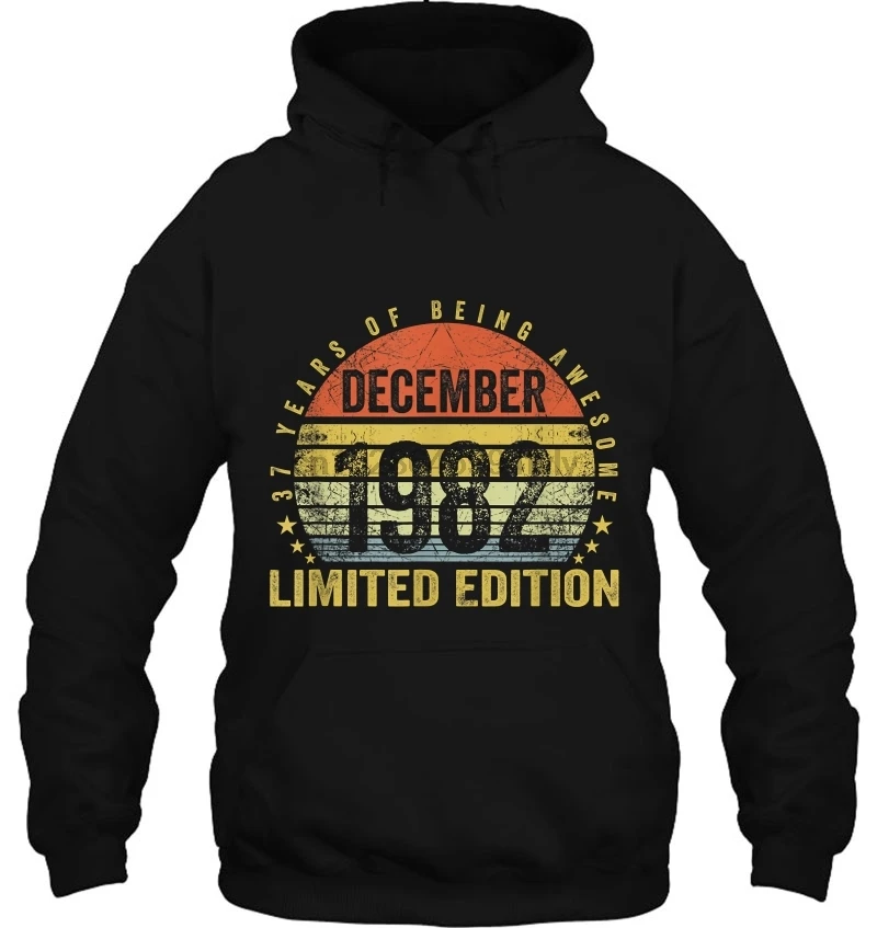 Мужская толстовка 37 лет быть удивительным декабря 1982 Ограниченная серия