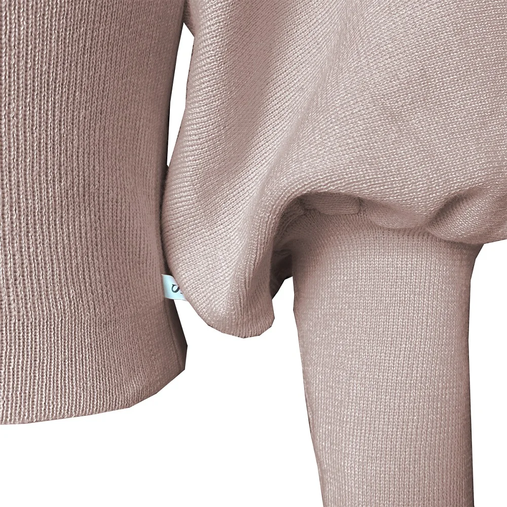 

Women Puff Sleeve Sweater Casual Solid Round Neck Female Pullover Full Sleeve Warm Soft Autumn Winter Short Knitted Tops 2020