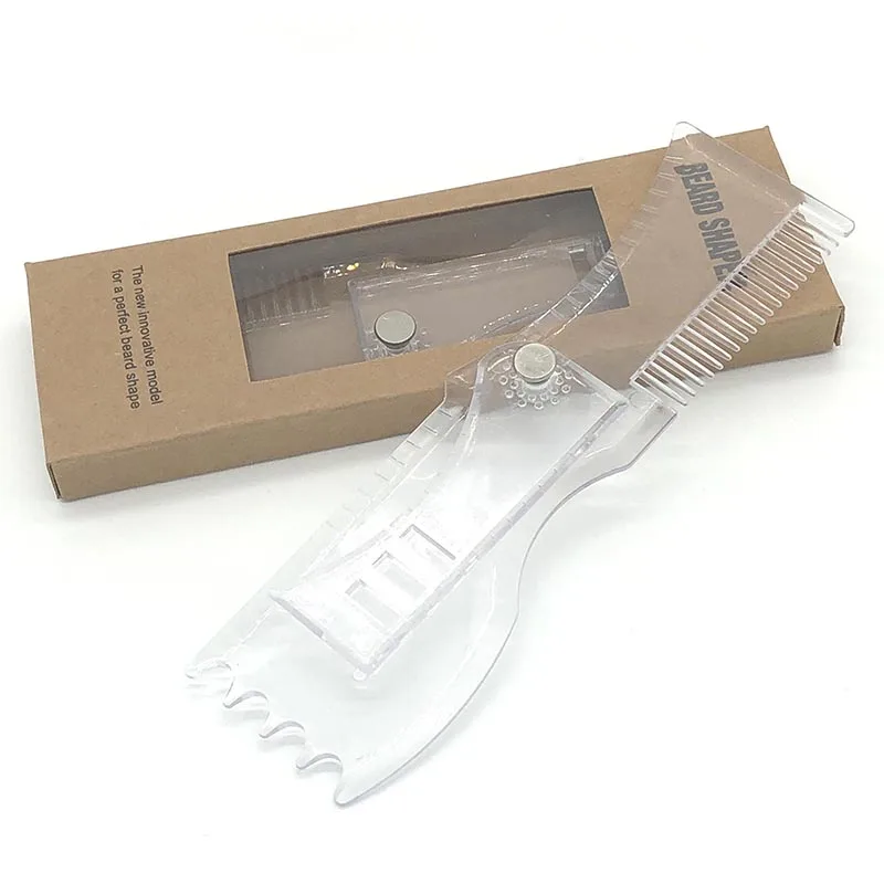 Двухсторонний шаблон для придания формы бороде расческа бороды из АБС-пластика