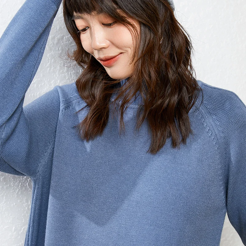 2019 new cashmere sweater women clothes high collar long-sleeved female pure warm pullover | Женская одежда