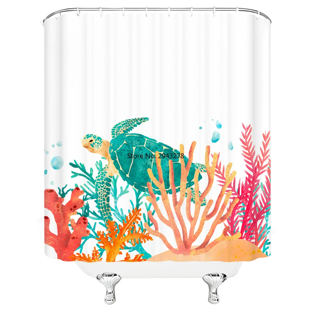 

Занавеска для душа с мультяшным изображением дельфина, животного