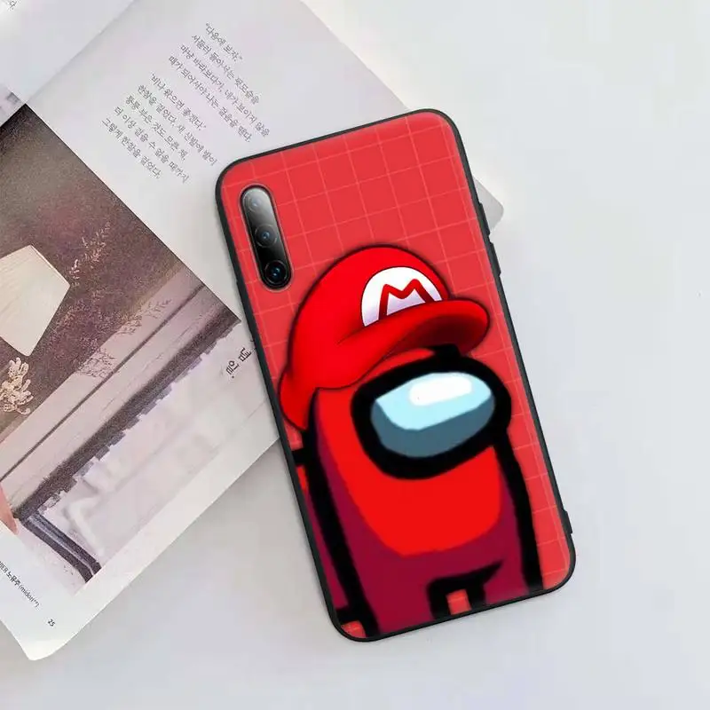 

Among Us Game Boy's Black Matte Phone Case Cover For Huawei Y6 Y7 Y9 Prime 2019 Y9s Mate 10 20 40 Pro Lite Nova 5t