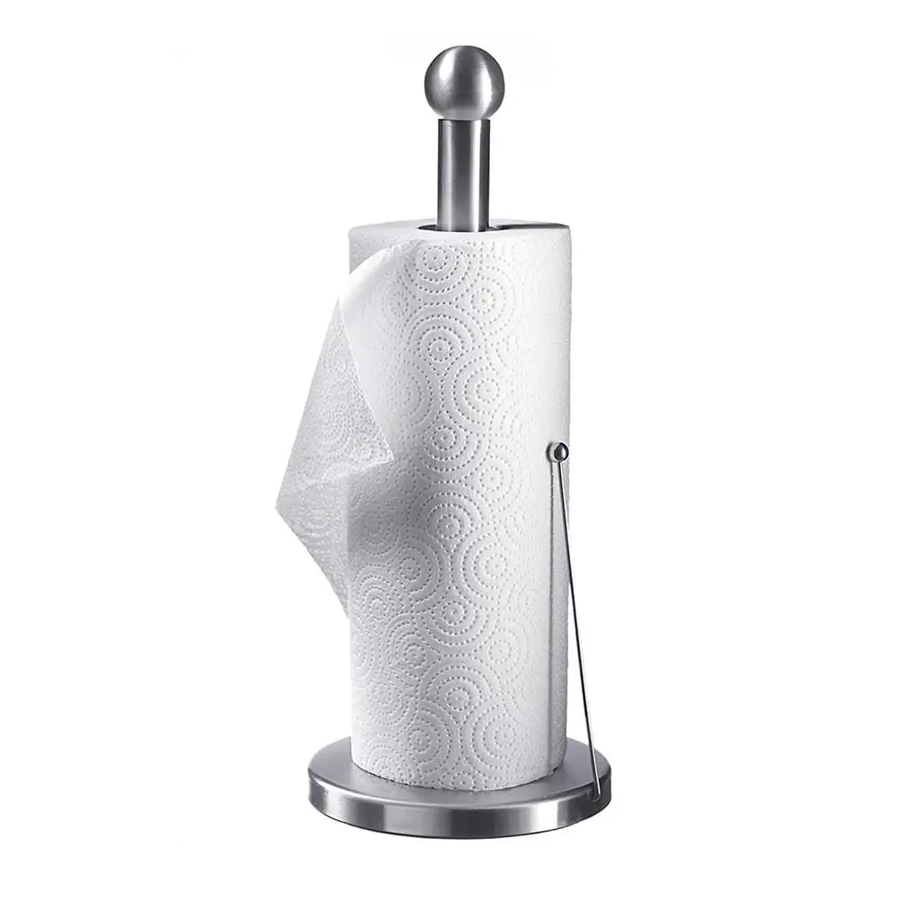 

New Non-Slip Stainless Steel Paper Towel Holder Cling Film Holder Kitchen Supplies For Kitchen Bathroom Toilet Accessories
