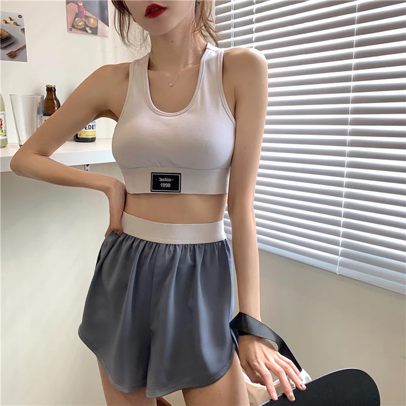 Женский укороченный топ повседневная женская майка Спортивная с открытым пупком