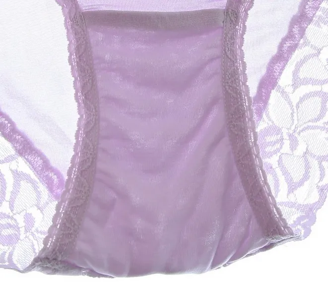 4 шт./упаковка женские кружевные трусы из натурального шелка | Женская одежда