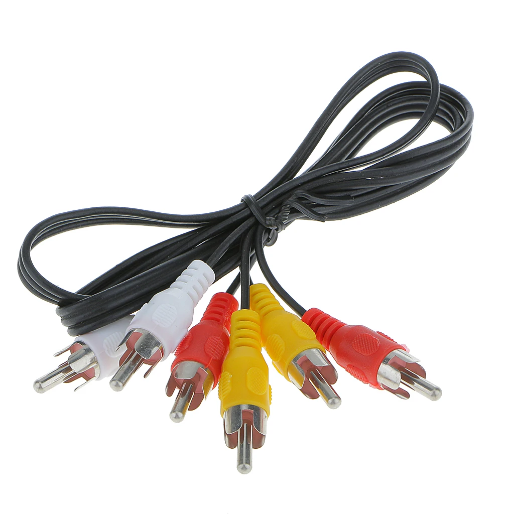AV мульти вход выход 3-Way RCA аудио Селектор Видео переключатель коробка черный