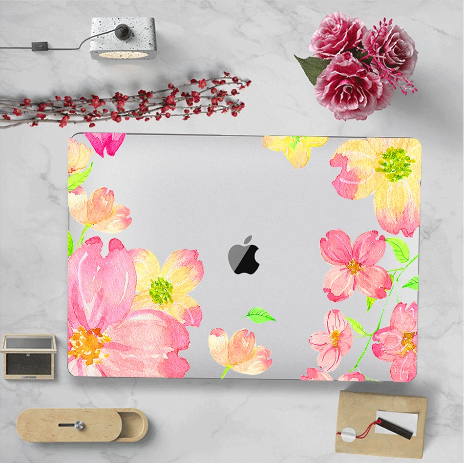 MTT чехол для ноутбука с цветочным узором и кристаллами для Macbook Air 11 13 Pro retina 13 15 дюймов с сенсорной панелью, Жесткий Чехол для ноутбука