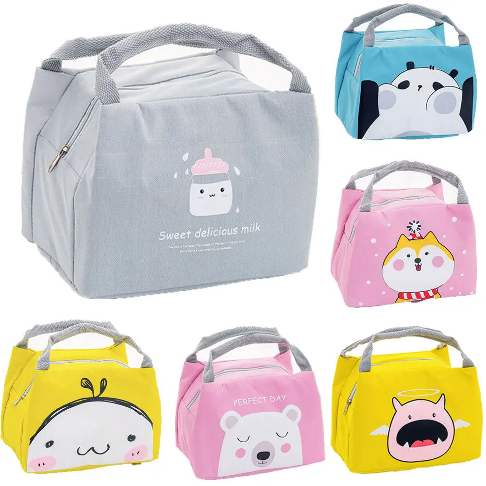 Портативная Изолированная Термосумка для пикника сумка обеда Мультяшные сумки