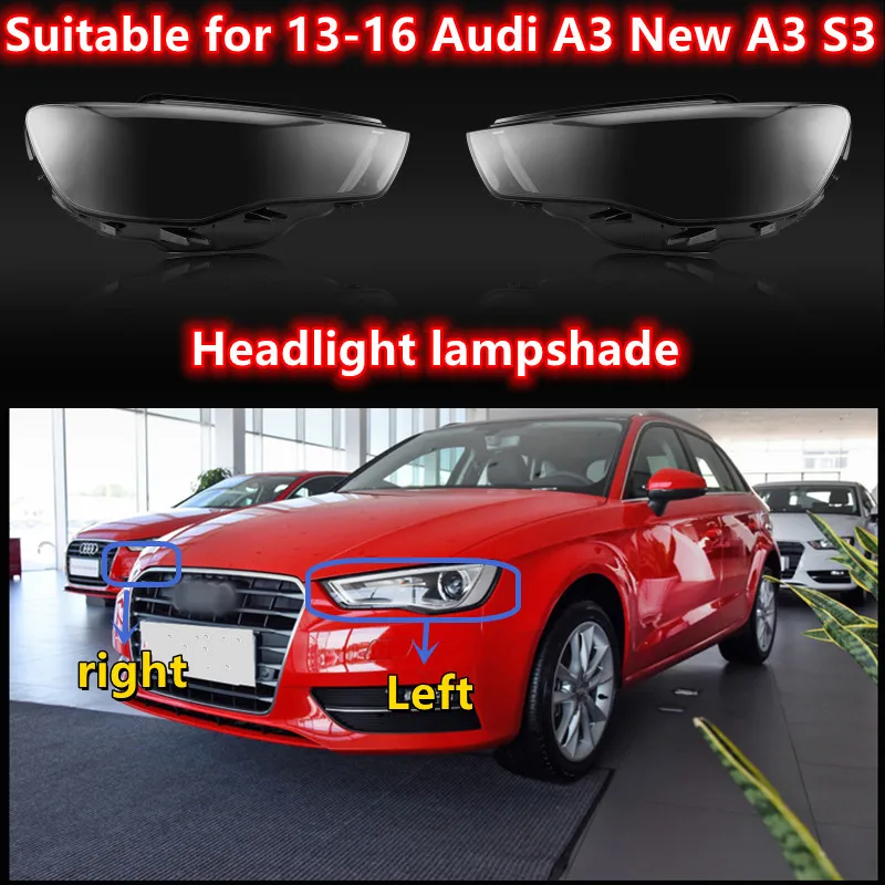 

Подходит для абажура 13-16 фар Audi A3 Новинка абажур для фар A3 S3 навес для фар покрытие для поверхности лампы задний корпус для фары
