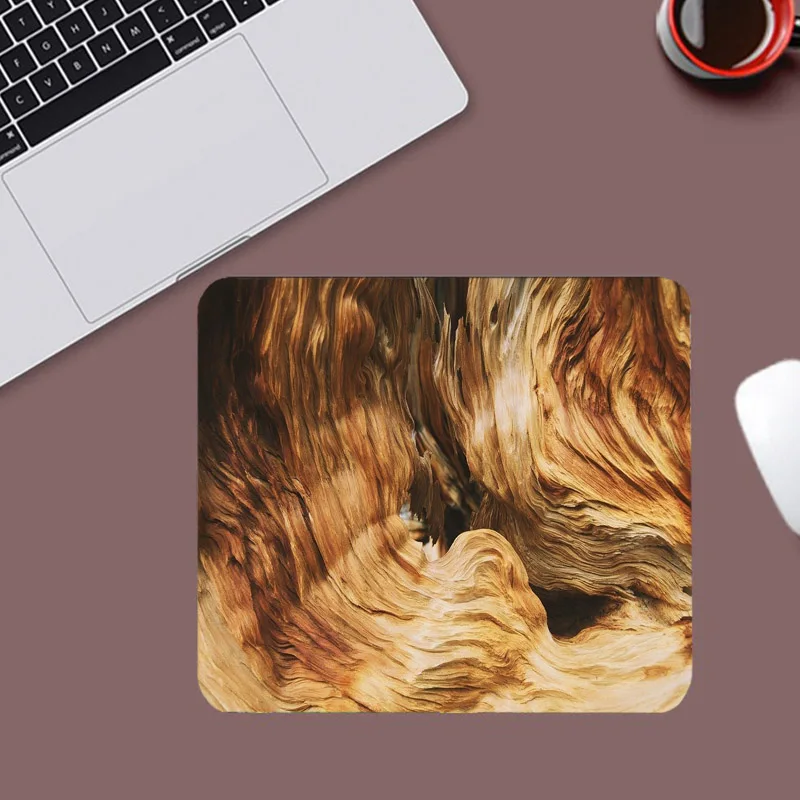 

Mairuige Fashion Square Natural Striped Mouse Pad 20x18cm Keyboard Game PC Laptop Office Supplies