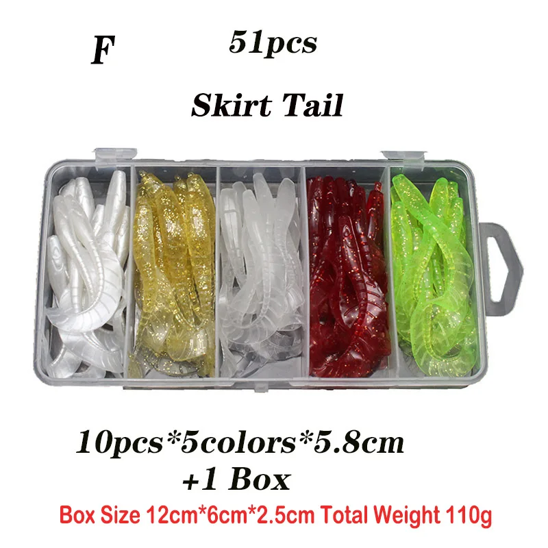 New Silicone Bait Fishing Lure Set Soft Lure Kit Shrimp Wobblers On Pike Shad Trout Bass Worm Trolls Isca Artifical Pesca Tackle - Цвет: Лиловый