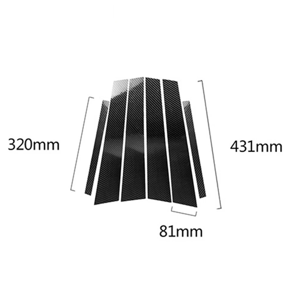 

6Pcs/Set Car B Pillar Post Interior Moulding Trim for BMW 5 Series F10 11-17 Car Accessories Exterior