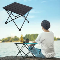 outdoor camping barbecue folding table portable ultralight aluminum alloy foldable picnic bbq desk for outdoor hiking picnic